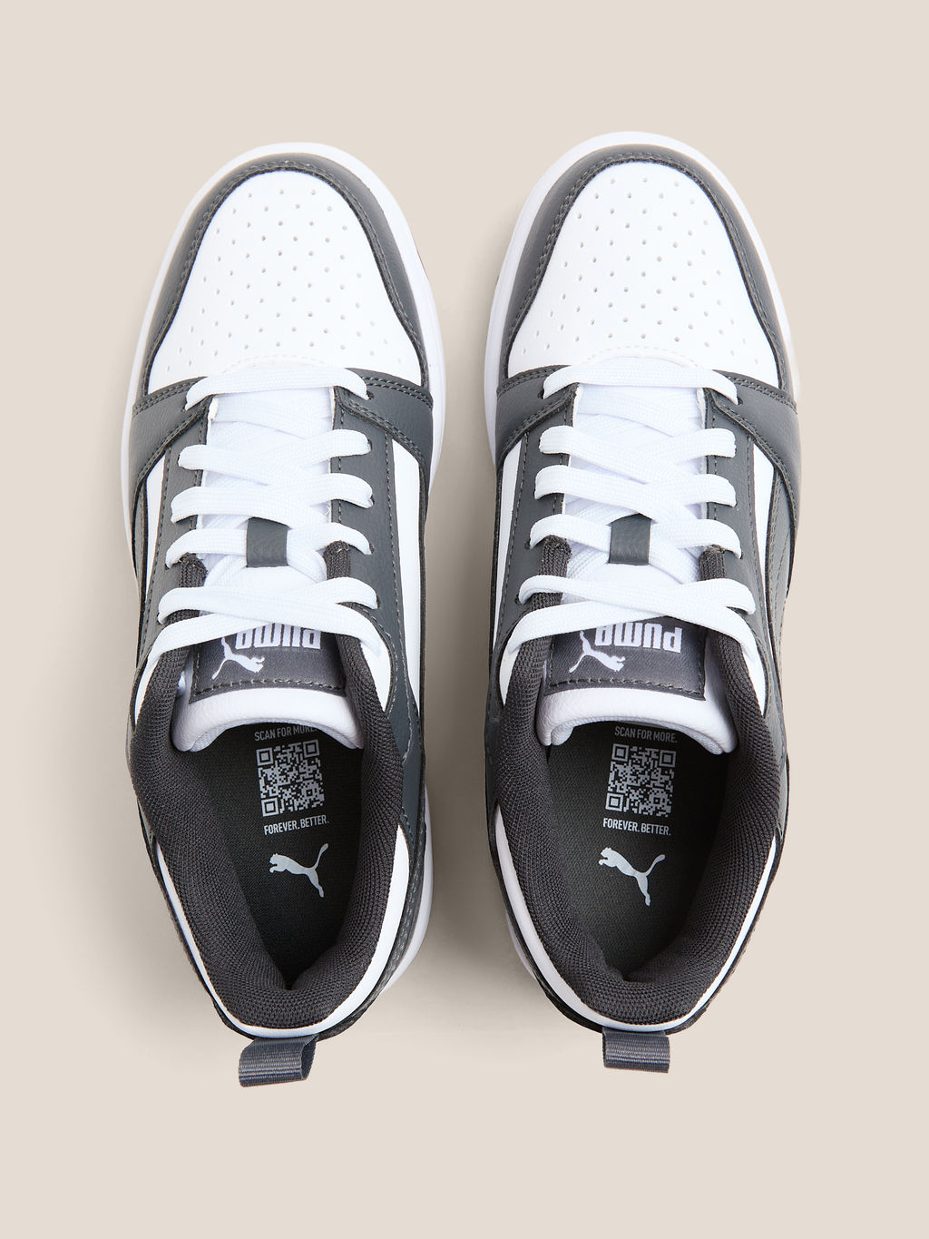 Детские кеды PUMA Puma Rebound V6 Lo Jr Артикул 4587267, темно-серый