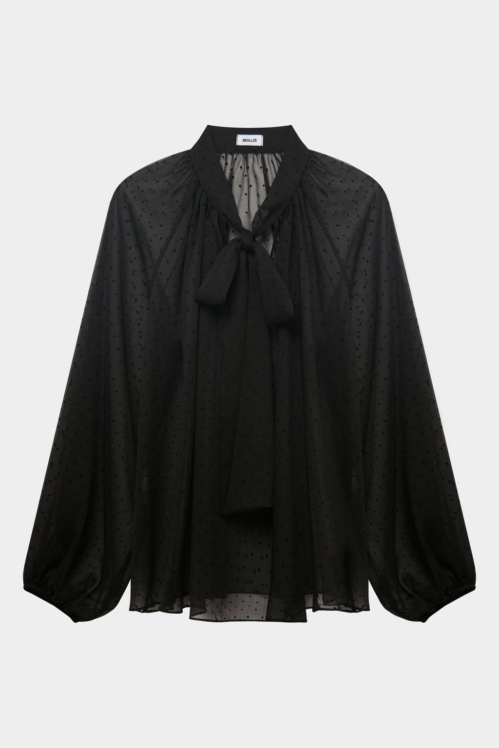 Блуза из шифона в горох - Mollis фото 4