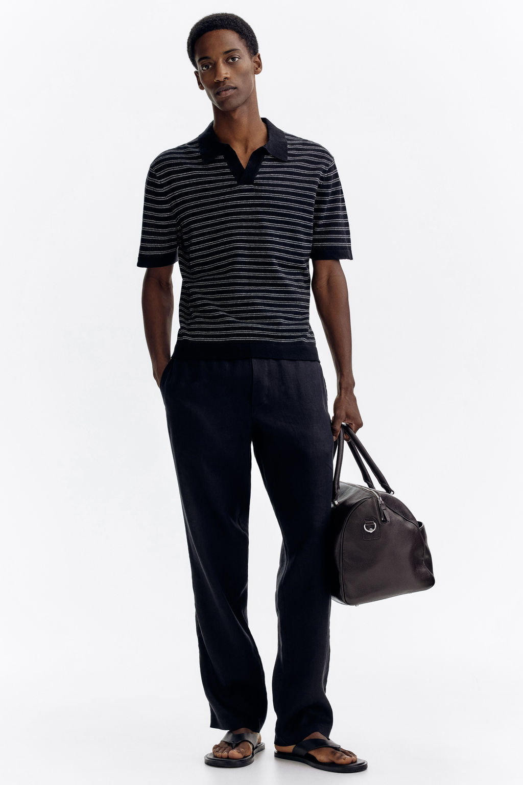 Pantal?n de lino Regular Fit - H&m фото 6
