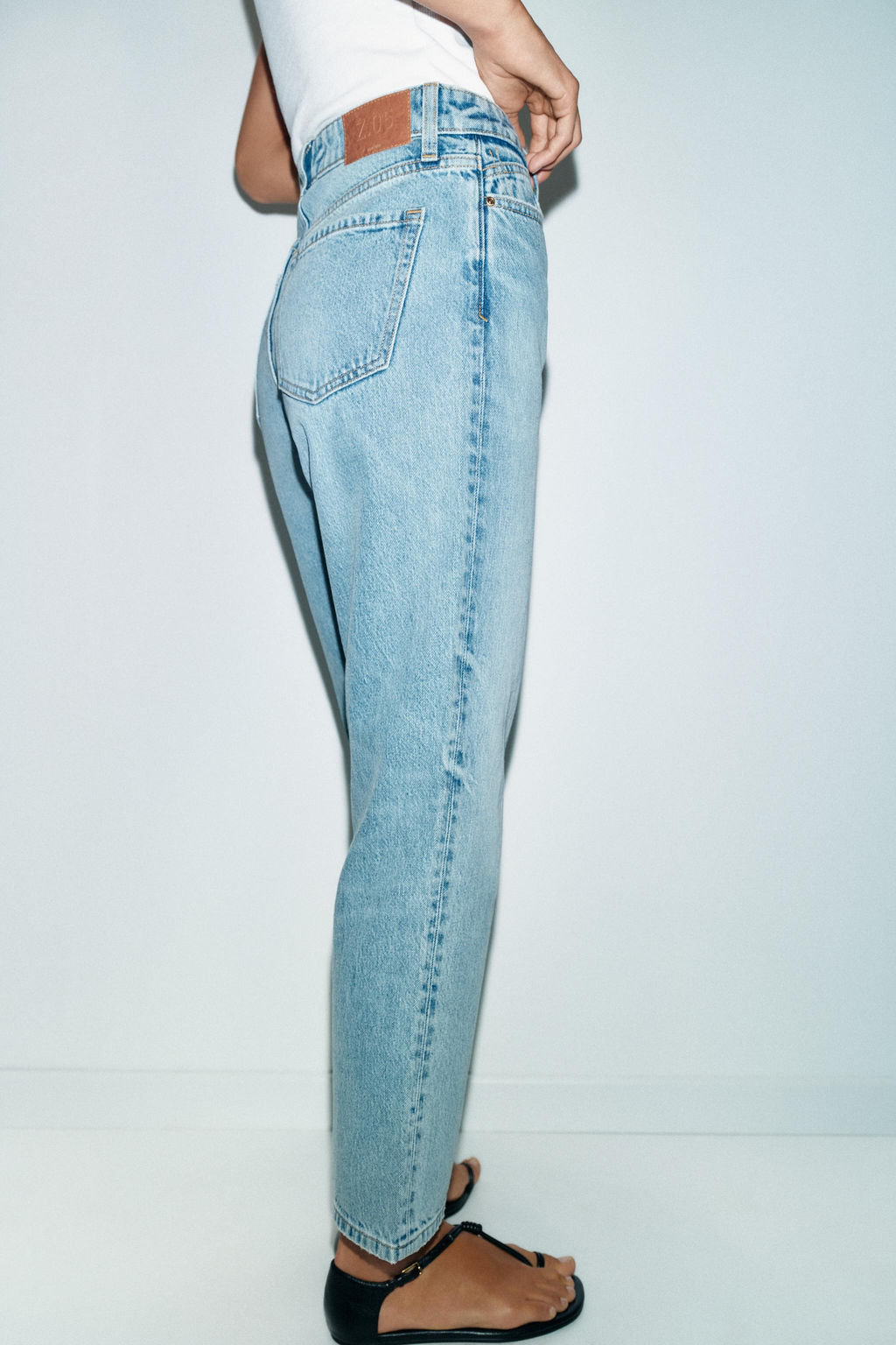 Z.05 MOM FIT HIGH-WAIST JEANS - Zara фото 15