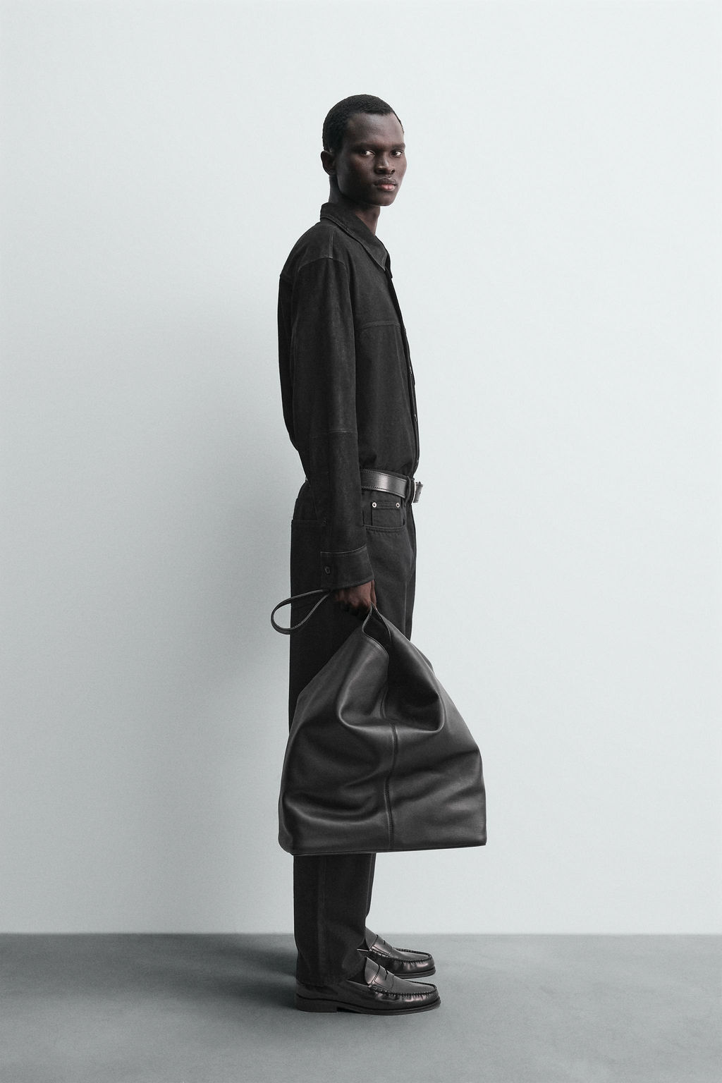 LEATHER SUEDE OVERSHIRT