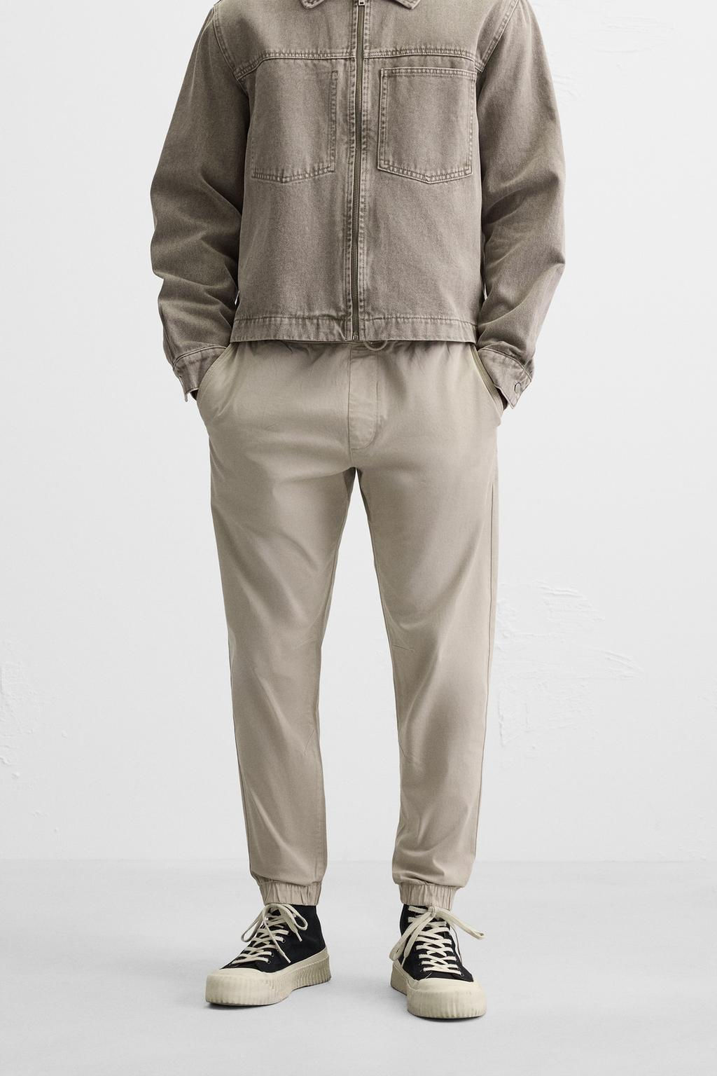 FADED JOGGER WAIST TROUSERS - Zara фото 4