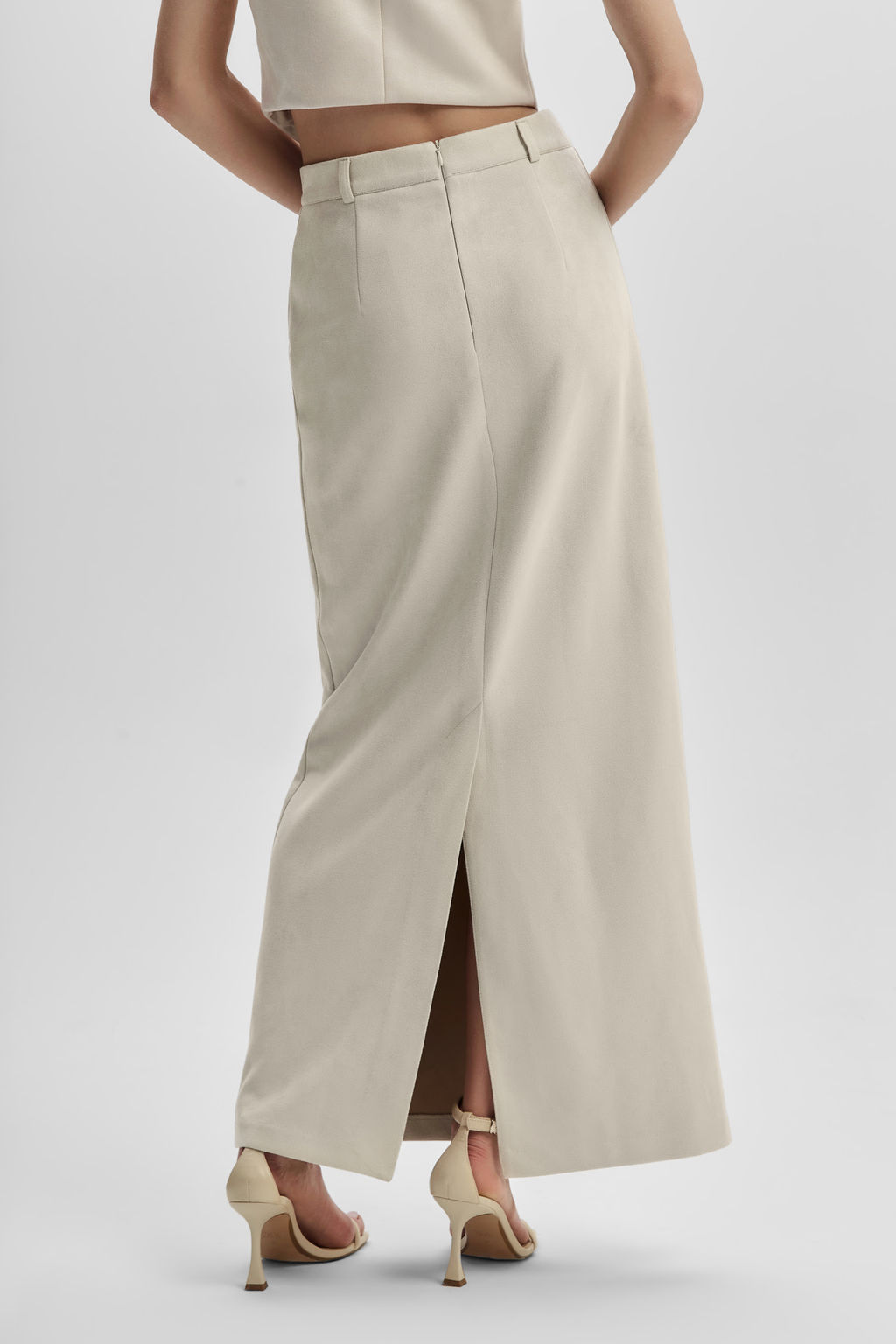 Юбка из замши прямого силуэта - Mollis фото 4