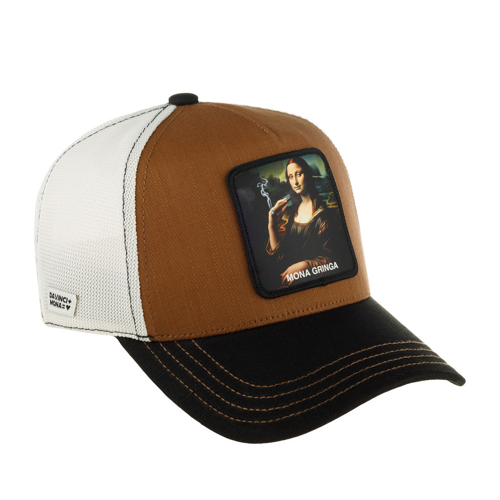 Бейсболка CAPSLAB арт. CL/ART/1/PCT/MONA Premium Mona Gringa (коричневый / черный)