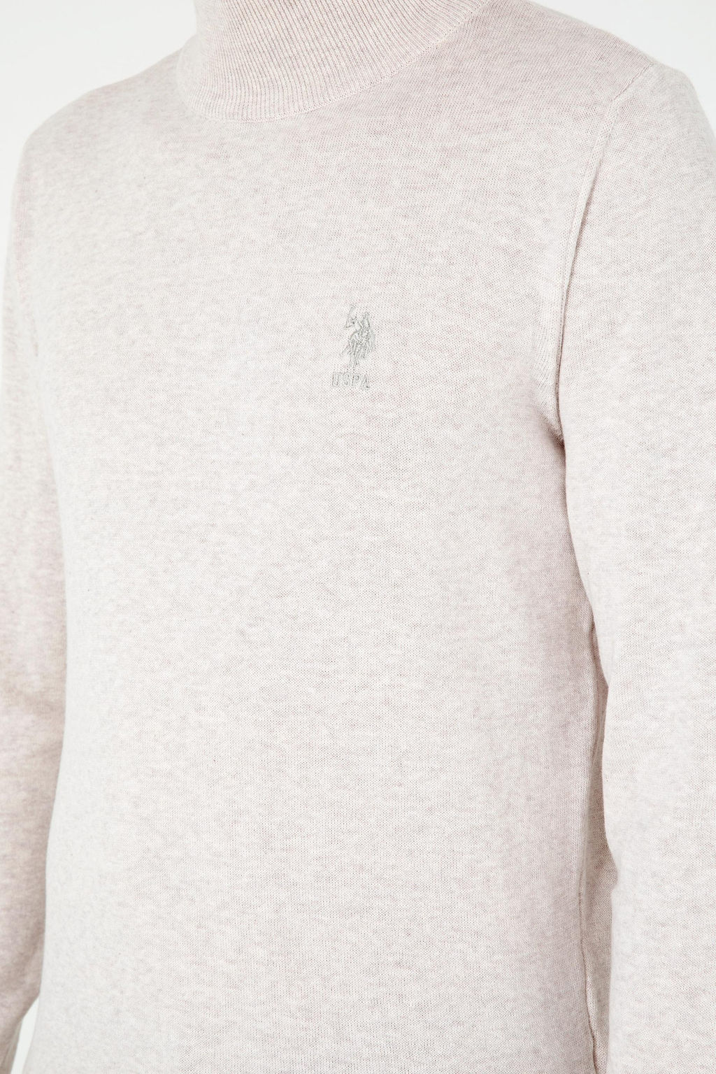 Мужской базовый свитер из каменного меланжа - U.s. polo assn фото 7