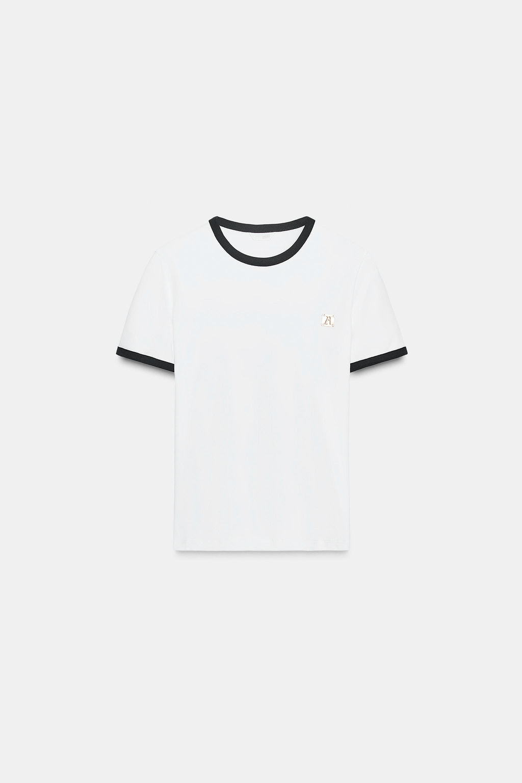 ZARA T-SHIRT WITH TRIM AND BROOCH  фото 15