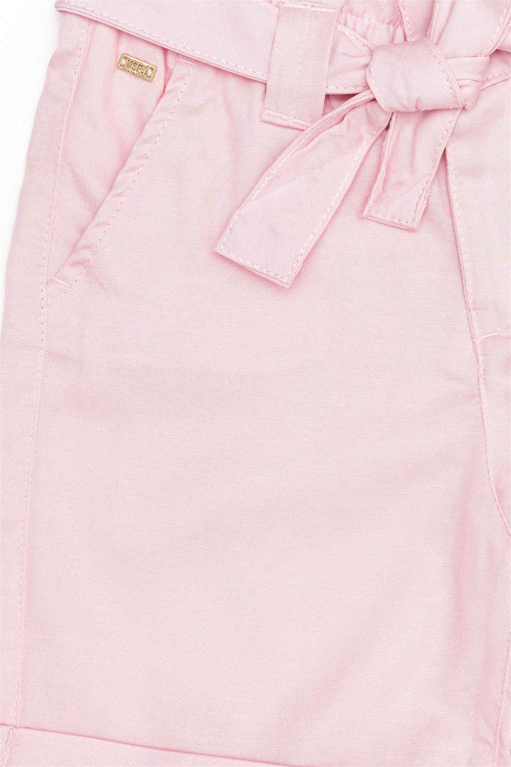 Тканые шорты пудрового цвета для девочек Неожиданная скидка в корзине - U.s. polo assn фото 3