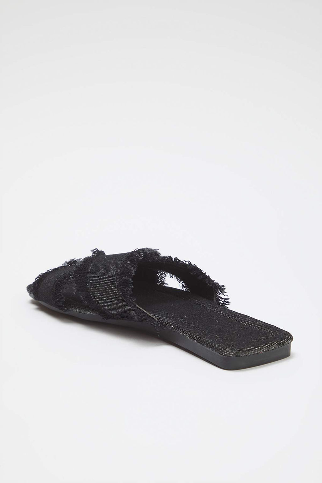 Trendyol Shoes Ekru Puskul Detayl? Denim Capraz Bantl? Kad?n Terlik TAKSS25TE00043 - Trendyolmilla фото 9