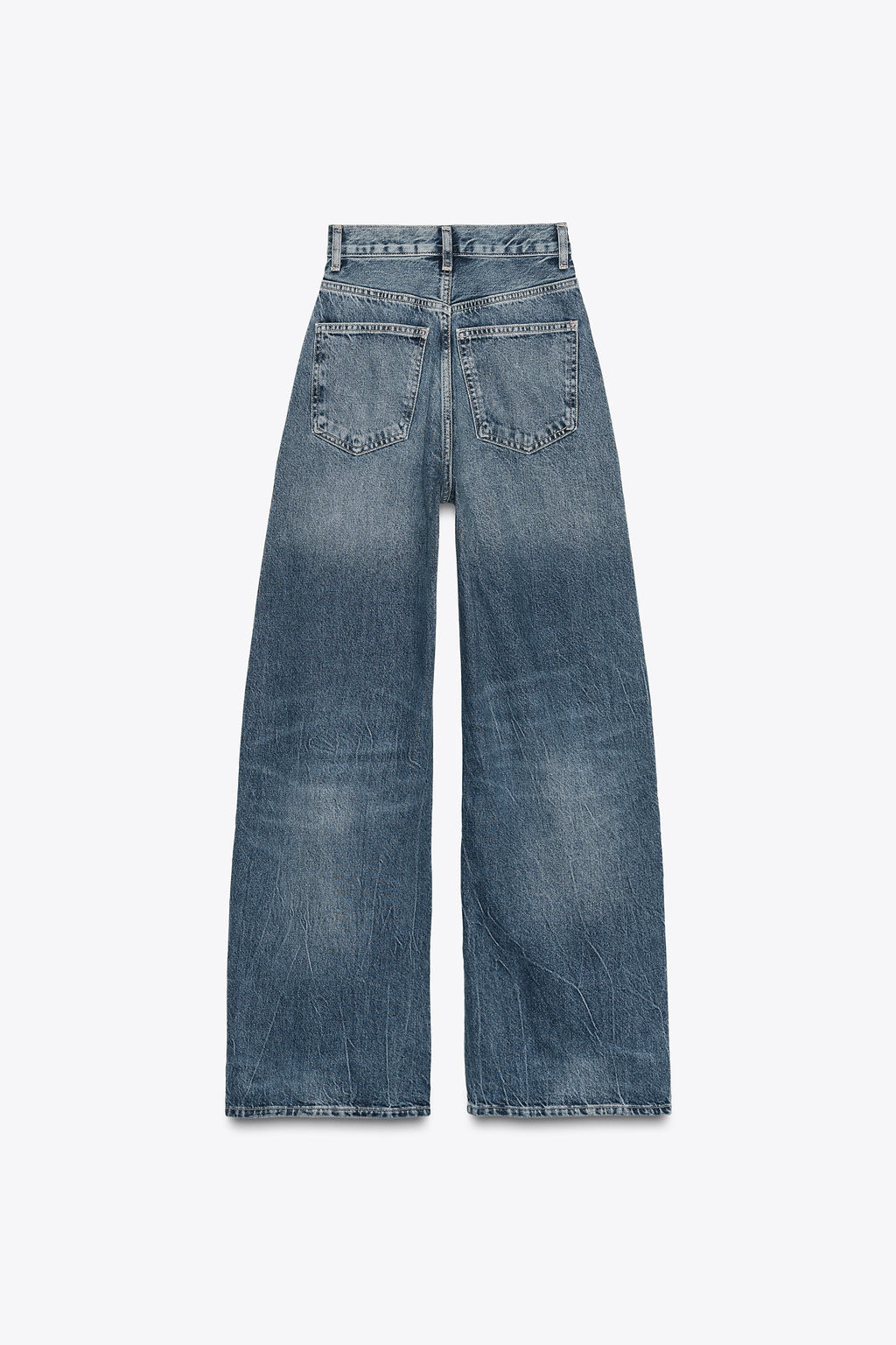 TRF HIGH-WAIST EXTRA WIDE-LEG JEANS - Zara фото 9