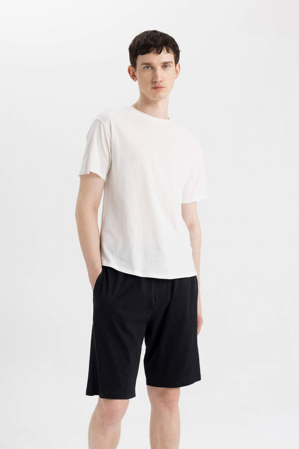 Regular Fit Cepli Sort Pijama Alt? - Defacto фото 3