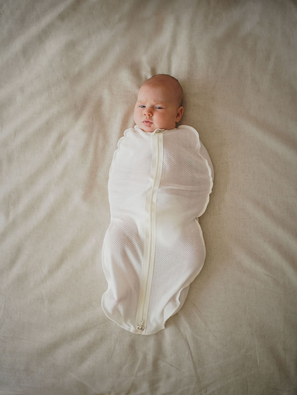 Пеленка-кокон Молоко из ажурного хлопка 0+