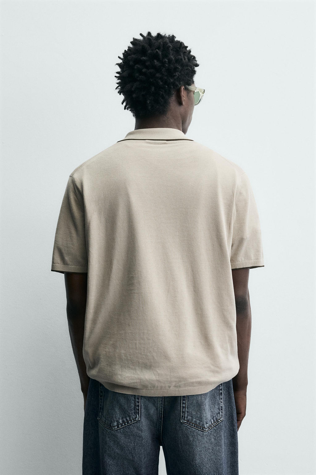 CONTRAST RIB KNIT POLO SHIRT - Zara фото 11