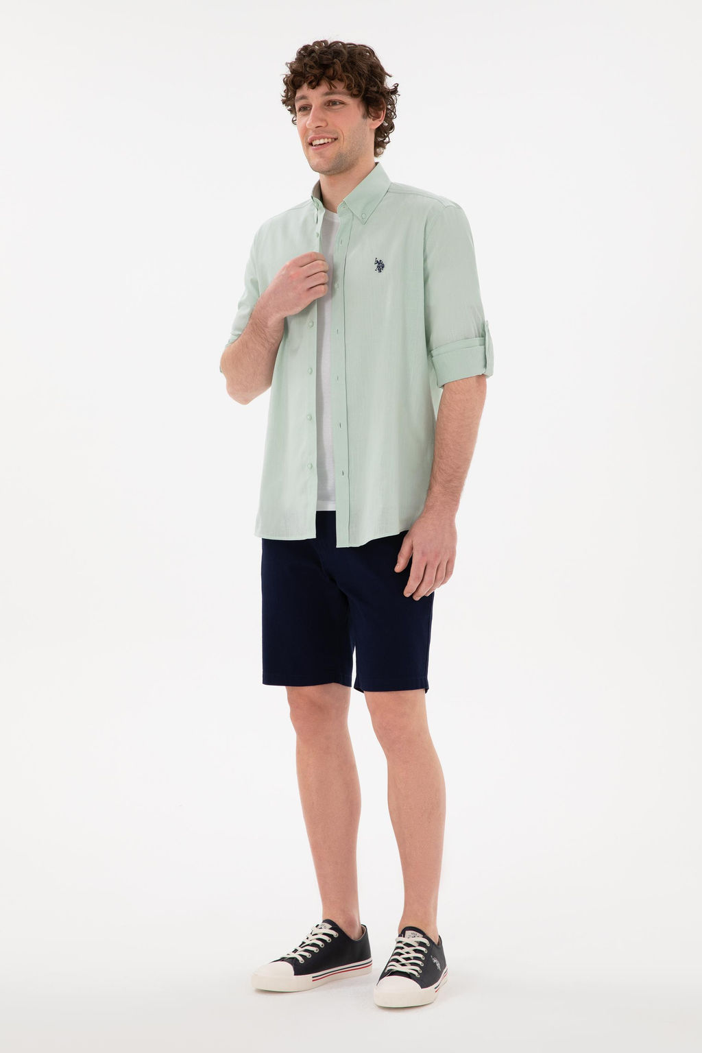 Erkek Su Ye_ili Uzun Kollu Basic G_mlek Sepette S_rpriz _ndirim - U.s. polo assn фото 4