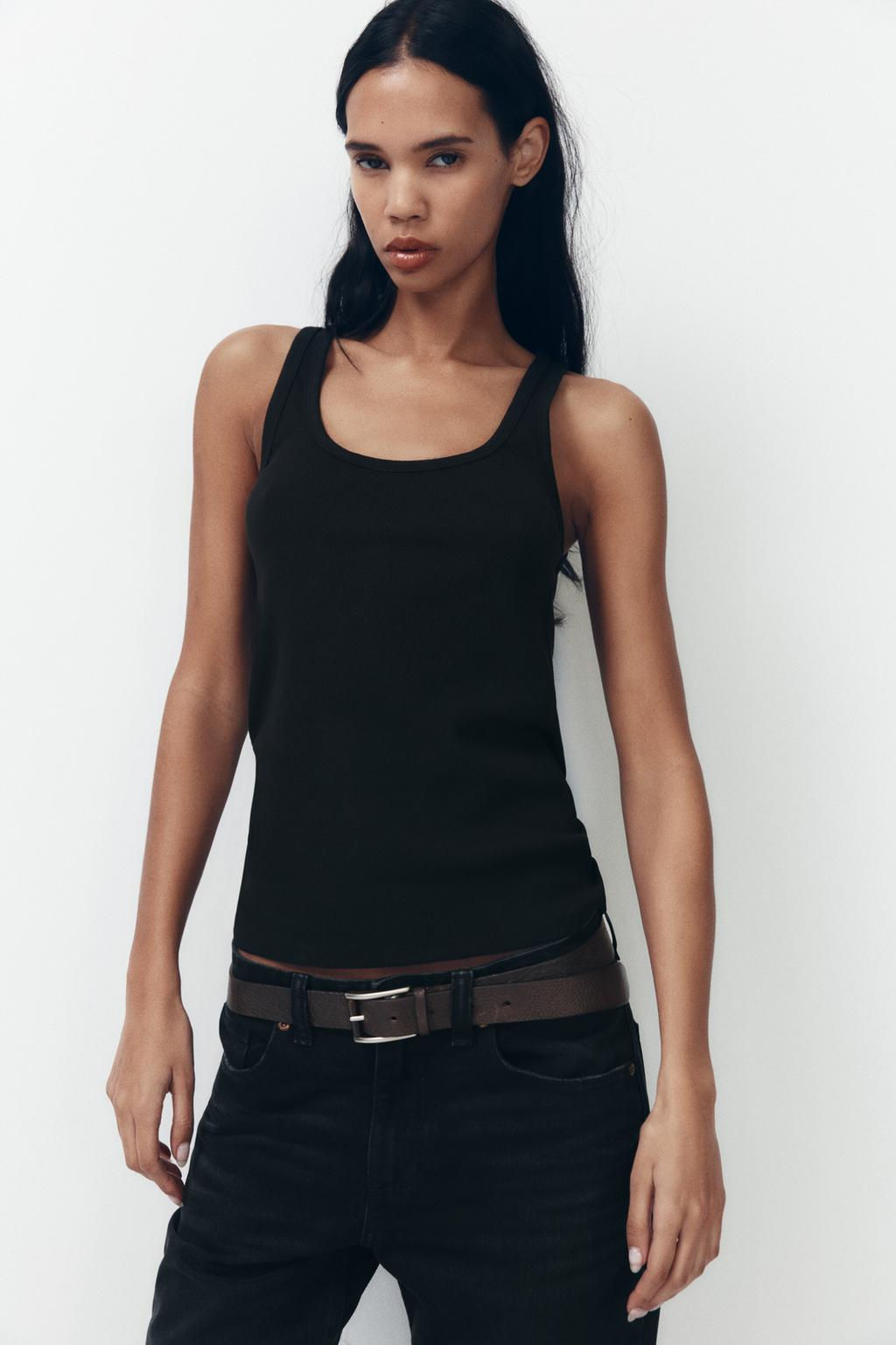 TRF WIDE-LEG MID-RISE FULL LENGTH JEANS - Zara фото 3