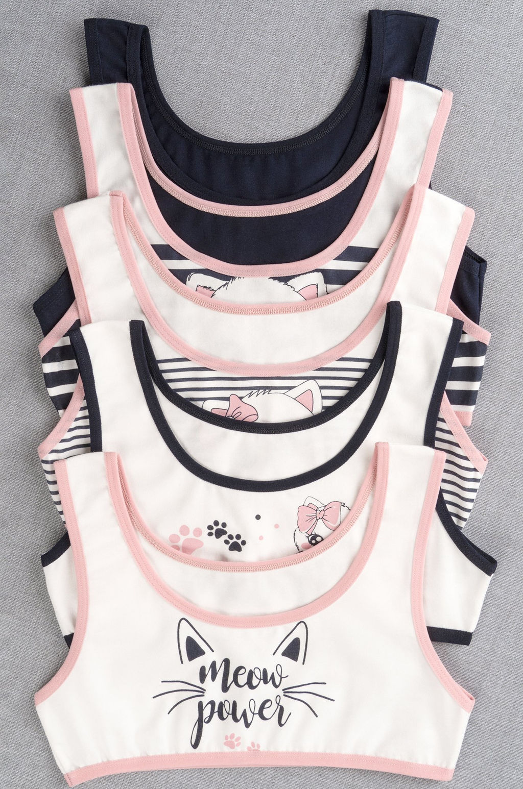 Майка-топ для девочки 5шт. Happyfox