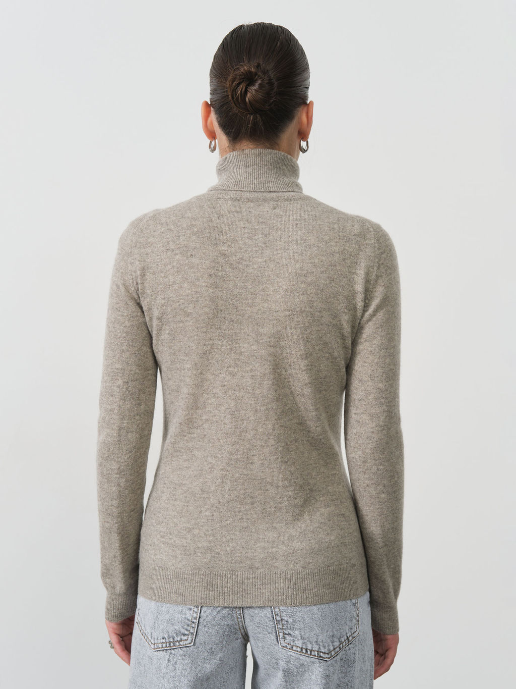 Водолазка из пуха яка и кашемира 5040 серая