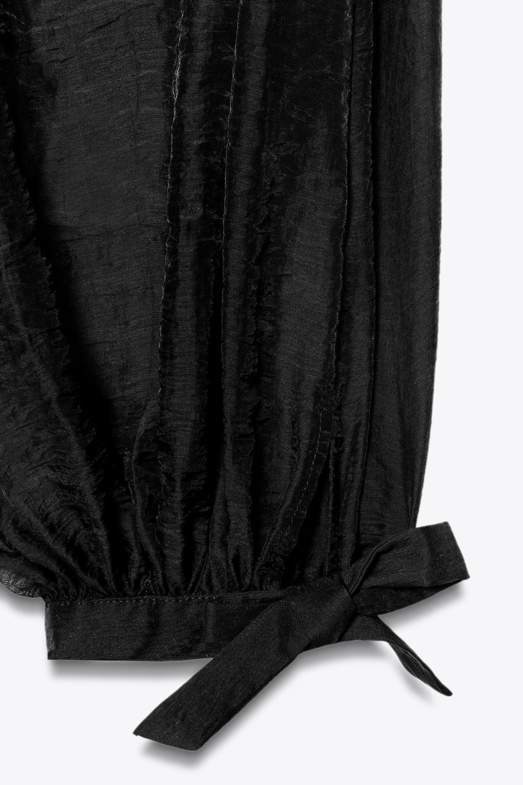ZW COLLECTION TIE HEM BLOOMER TROUSERS - Zara фото 6