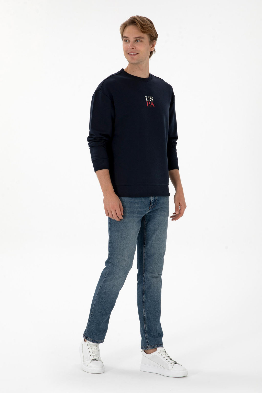 Erkek Lacivert Basic Sweatshirt Sepette S_rpriz _ndirim - U.s. polo assn фото 4