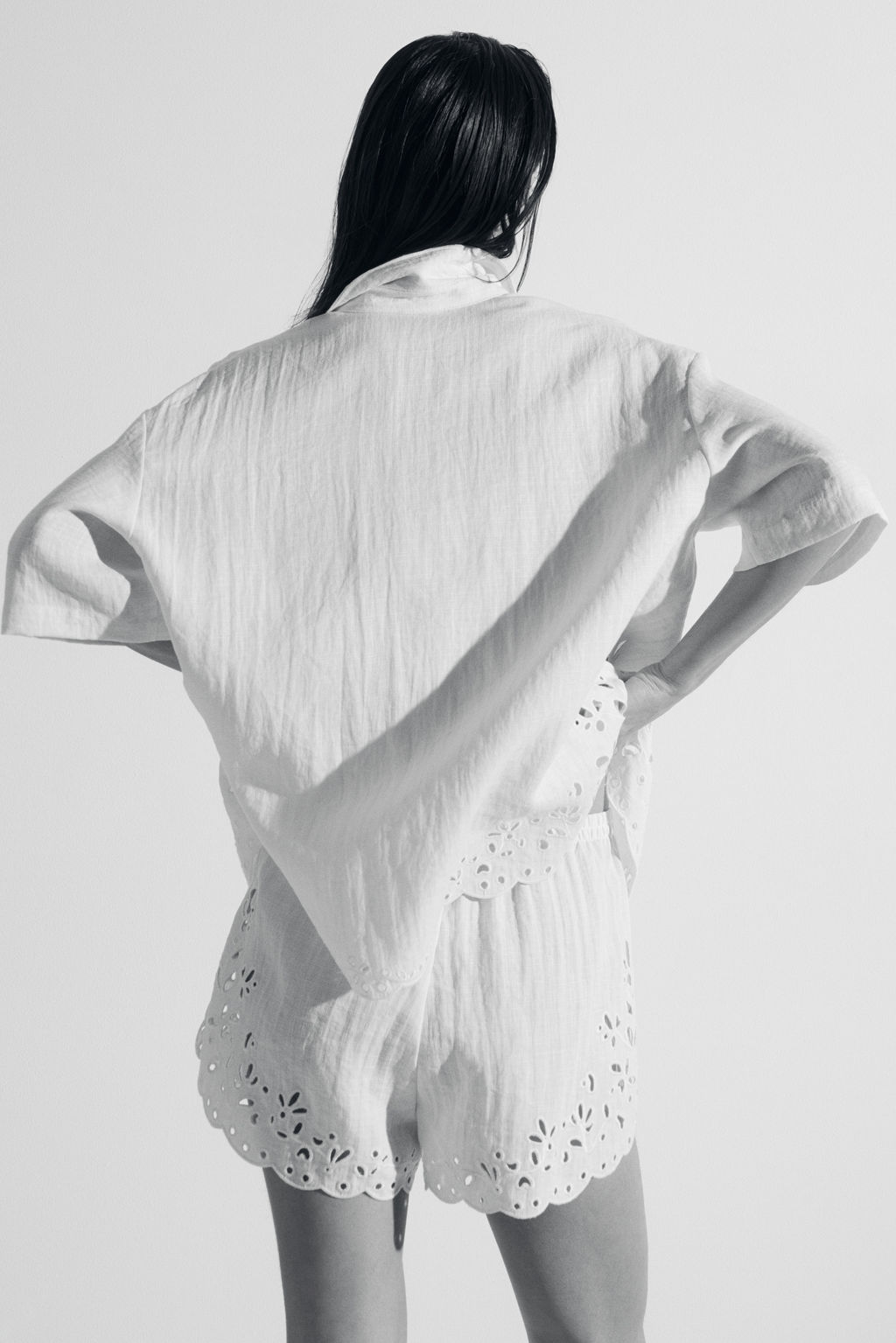 Broderie anglaise shorts - H&m фото 6