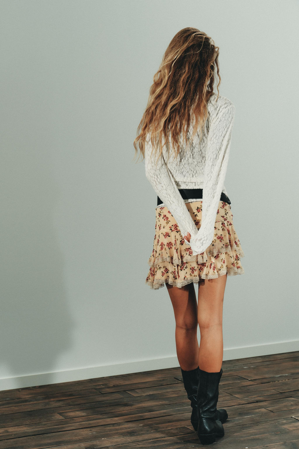 SOFT-TOUCH LACE GATHERED TOP - Zara фото 4