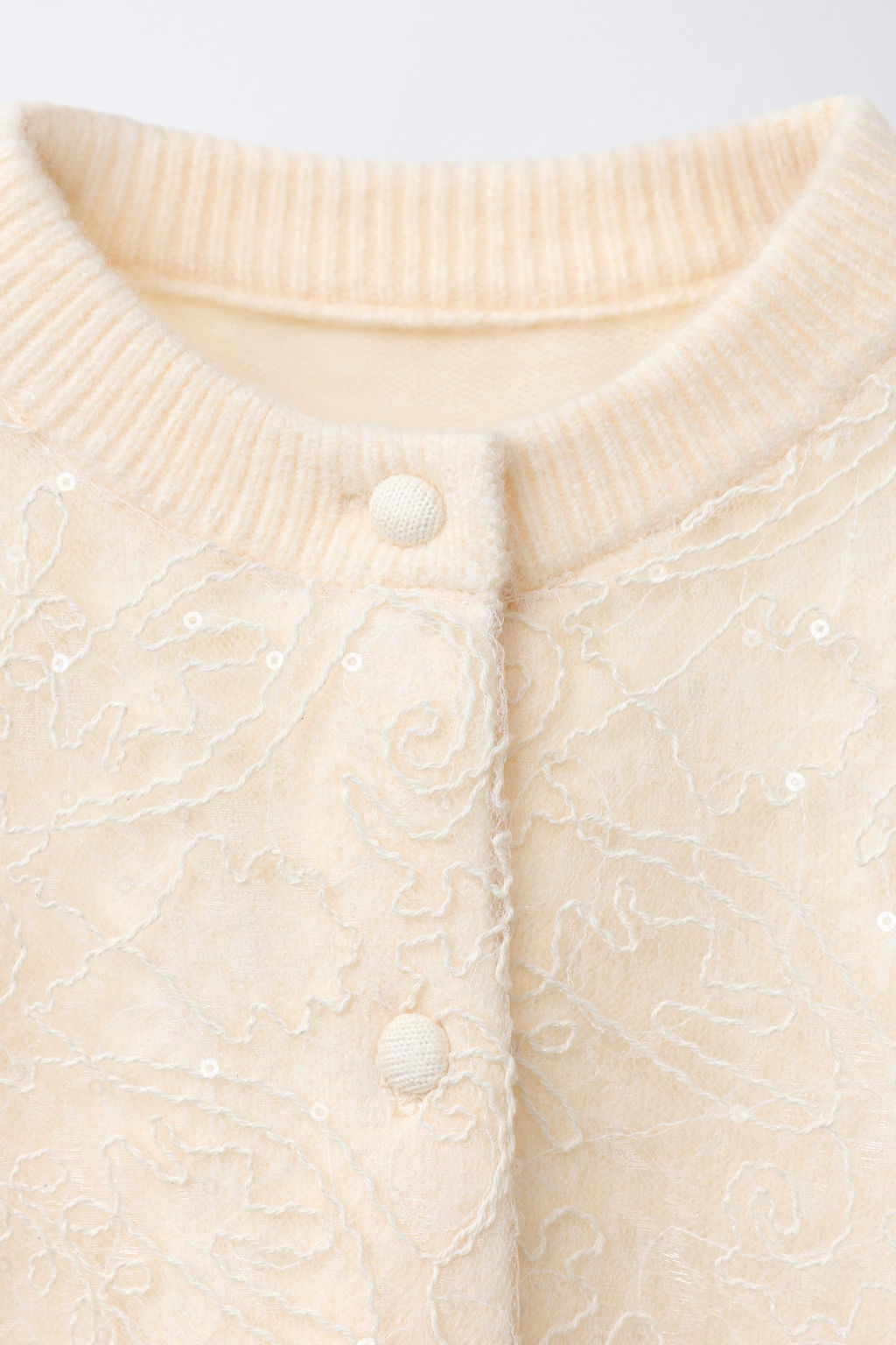 CARDIGAN WITH TULLE AND SEQUINS - Zara фото 3