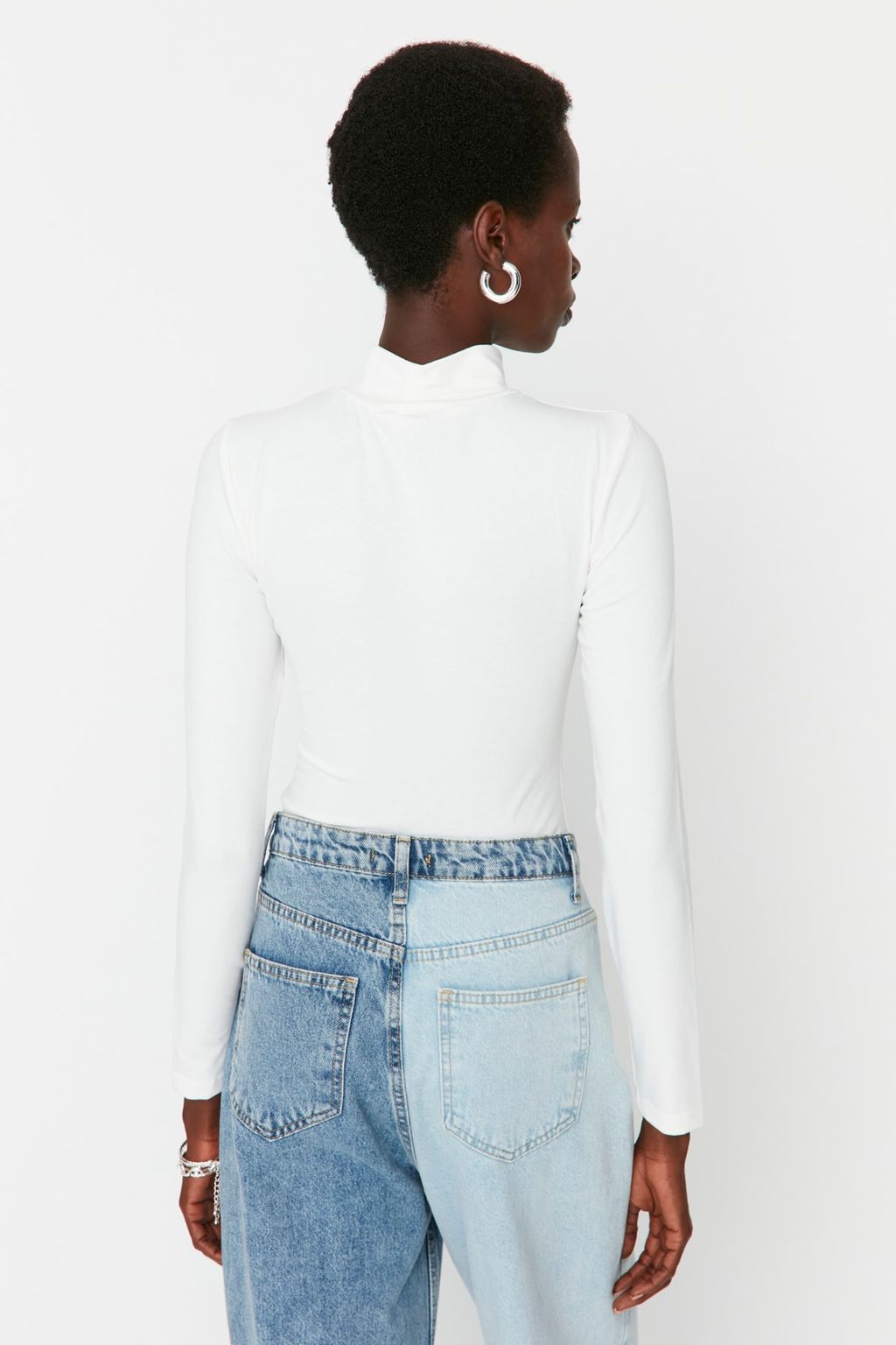 TRENDYOLMILLA Siyah Bal?kc? Yaka C?tc?tl? Orme Body TWOAW21BD0008 фото 18