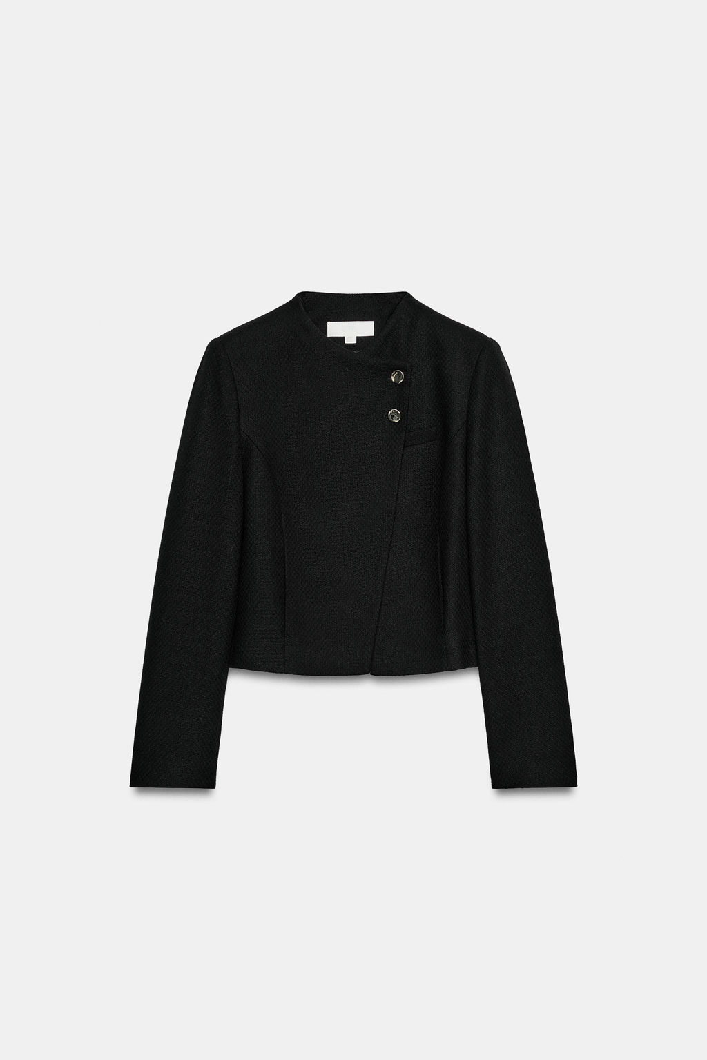 BLAZER CORTA CRUZADA / Negro - Zara фото 7