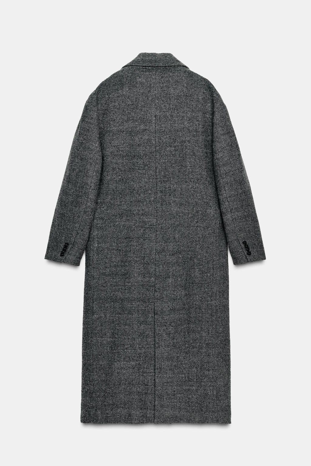 100% WOOL CHECK COAT ZW COLLECTION LIMITED EDITION - Zara фото 5