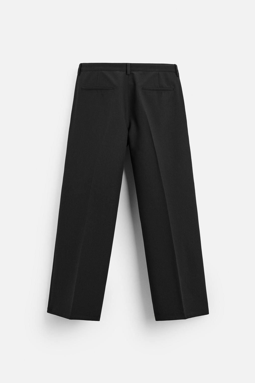 FLARED FIT PLEATED TROUSERS - Zara фото 7