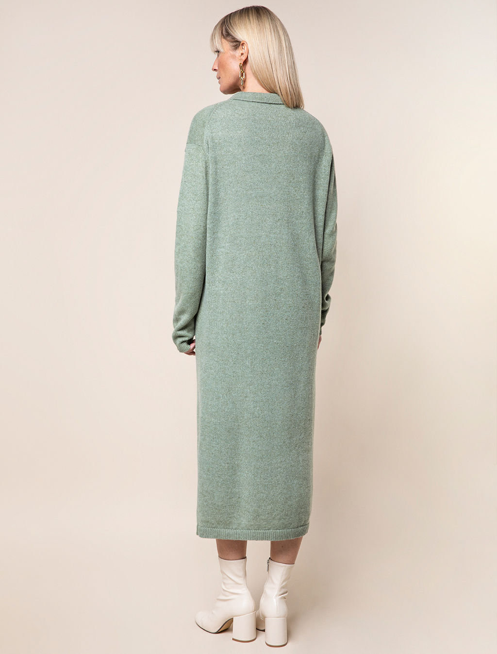 VILATTE / Платье тонкой вязки с шерстью  фото 3