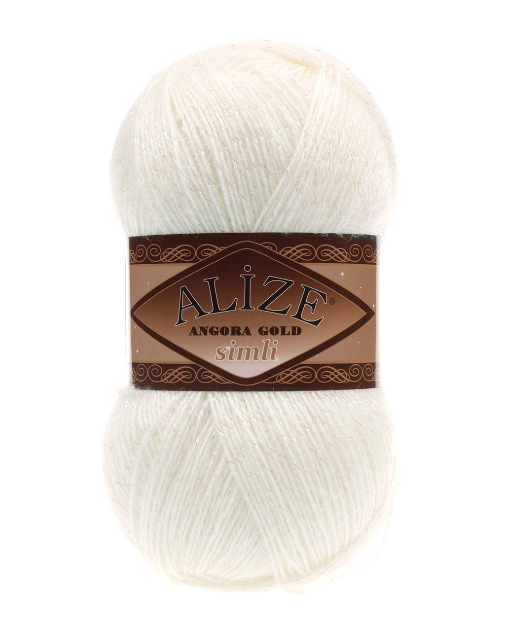 Ангора голд сим (Angora gold sim) пряжа Alize 20%шерсть 5%метанит 75%акрил 5х100г/500м фото 30