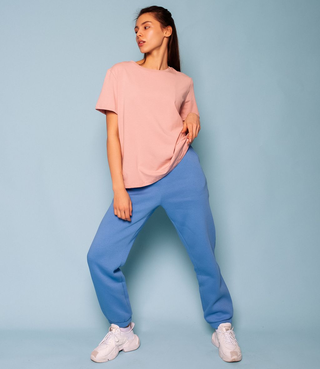 Брюки #4В2109, голубой