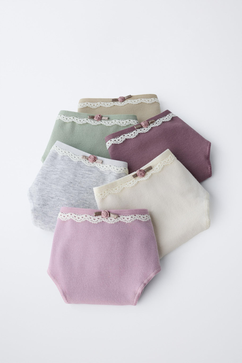 AGE 6-14 / SIX-PACK OF LACE BRIEFS - Zara фото 6