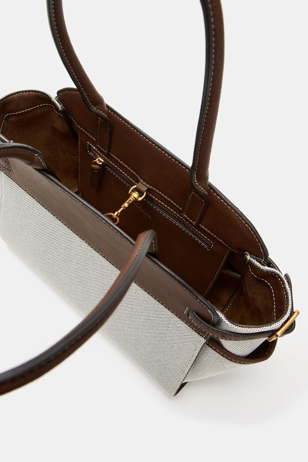 BOLSO CITY COMBINADO HEBILLAS / Beige claro - Zara фото 6