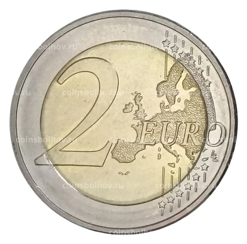 Монета 2 евро 2015 года J Германия  25 лет объединению Германии