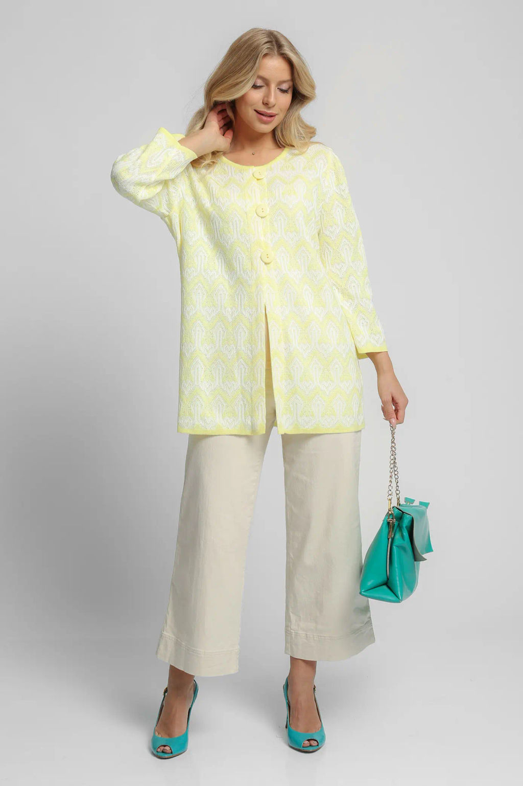 ЗЛАТА Жакет М 2855/желтый