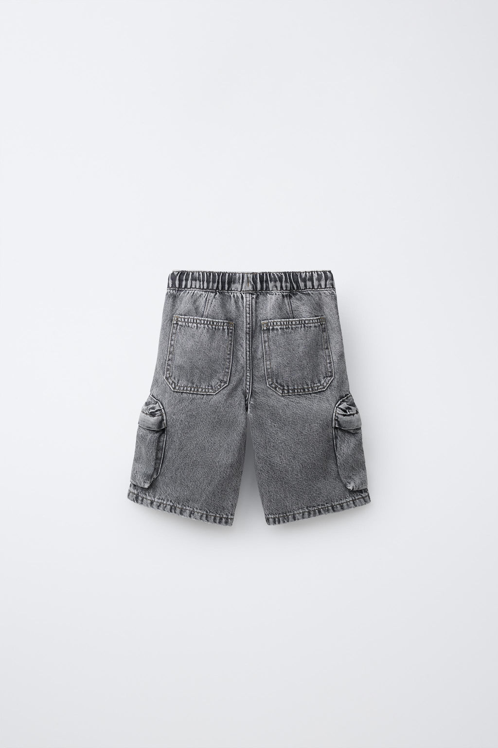 BERMUDA DENIM CARGO URBAN / Gris medio - Zara фото 2