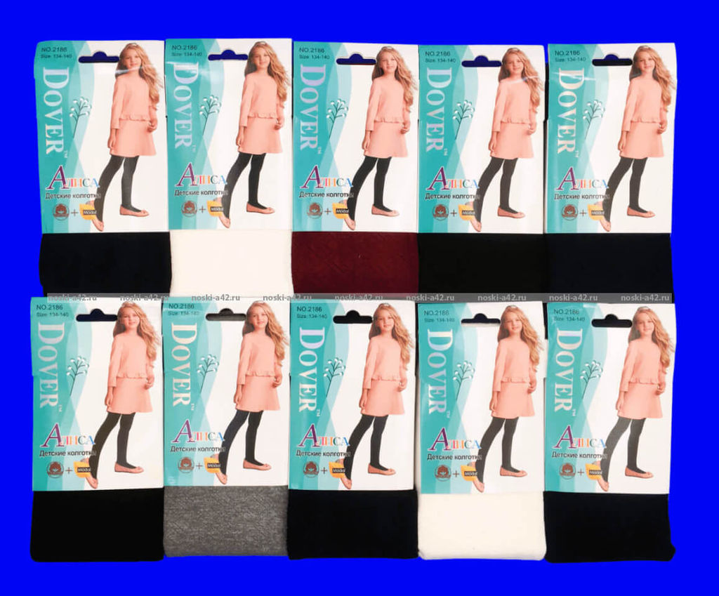 Цена за 5 шт. 5 ПАР - Dover (Алиса) колготки подростковые школьные с узором