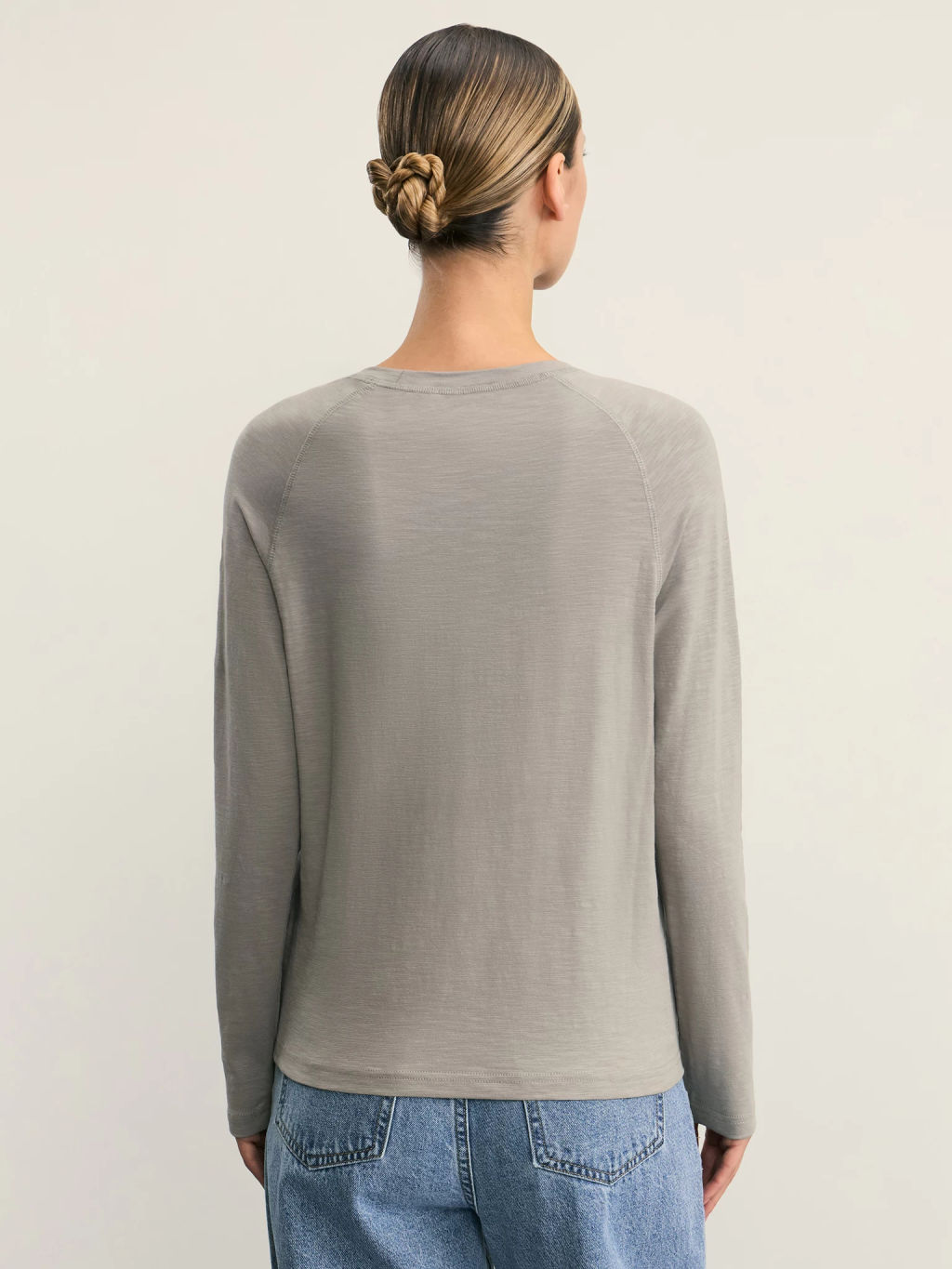Базовый лонгслив из хлопка / Zarina  фото 5
