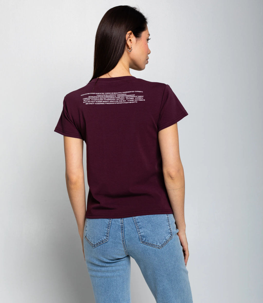 Футболка #КТ250361, сливовый - Dommod фото 3