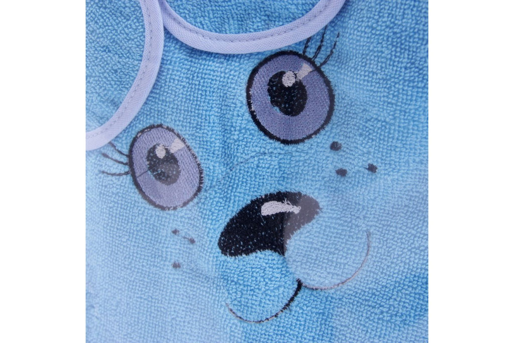 Полотенце махровое детское с вышивкой Уголок с ушками, вид 107 горное озеро, Мишка - Наталья-текстиль фото 2