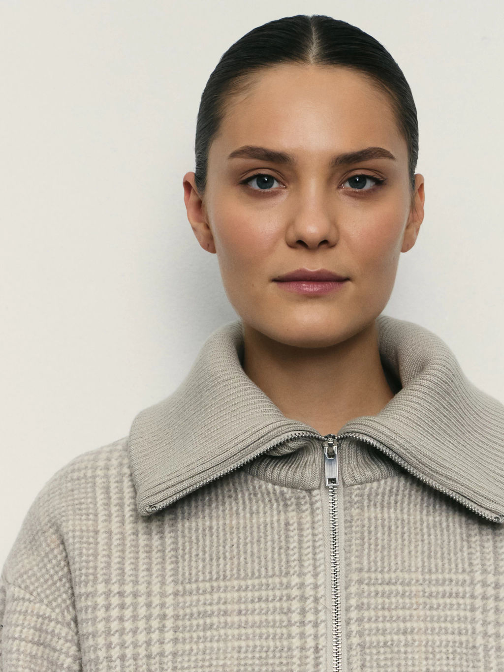 Полупальто с вязаным воротником / Zarina  фото 6