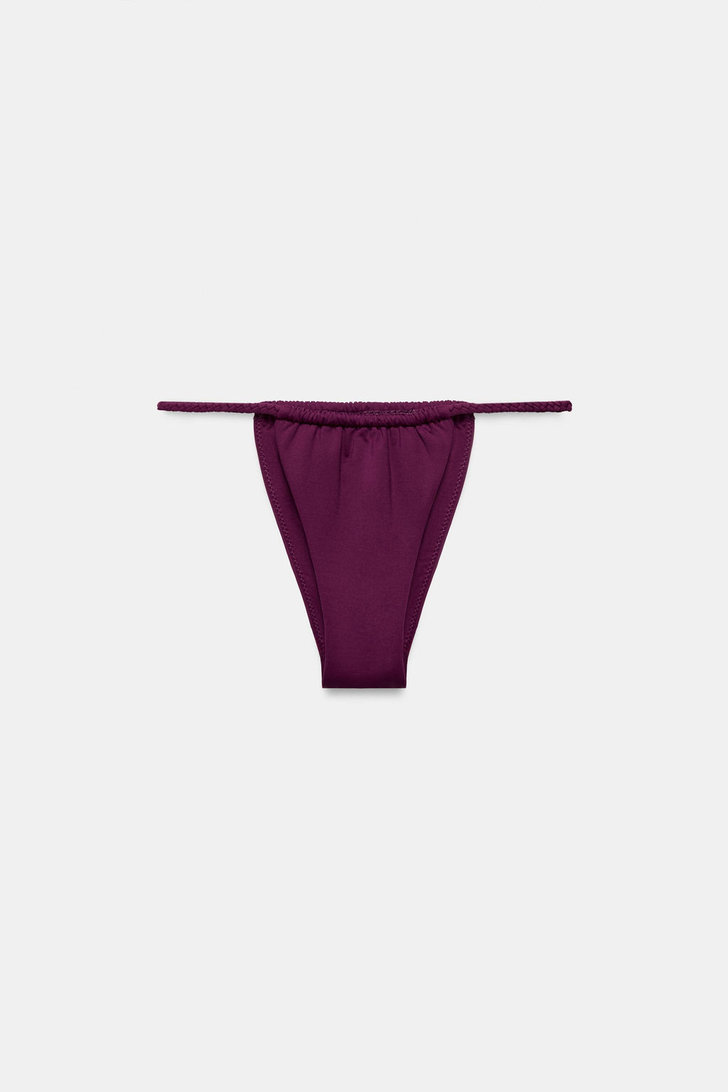 BRAGUITA BIKINI CORTINILLA TRENZAS / Berenjena - Zara фото 7
