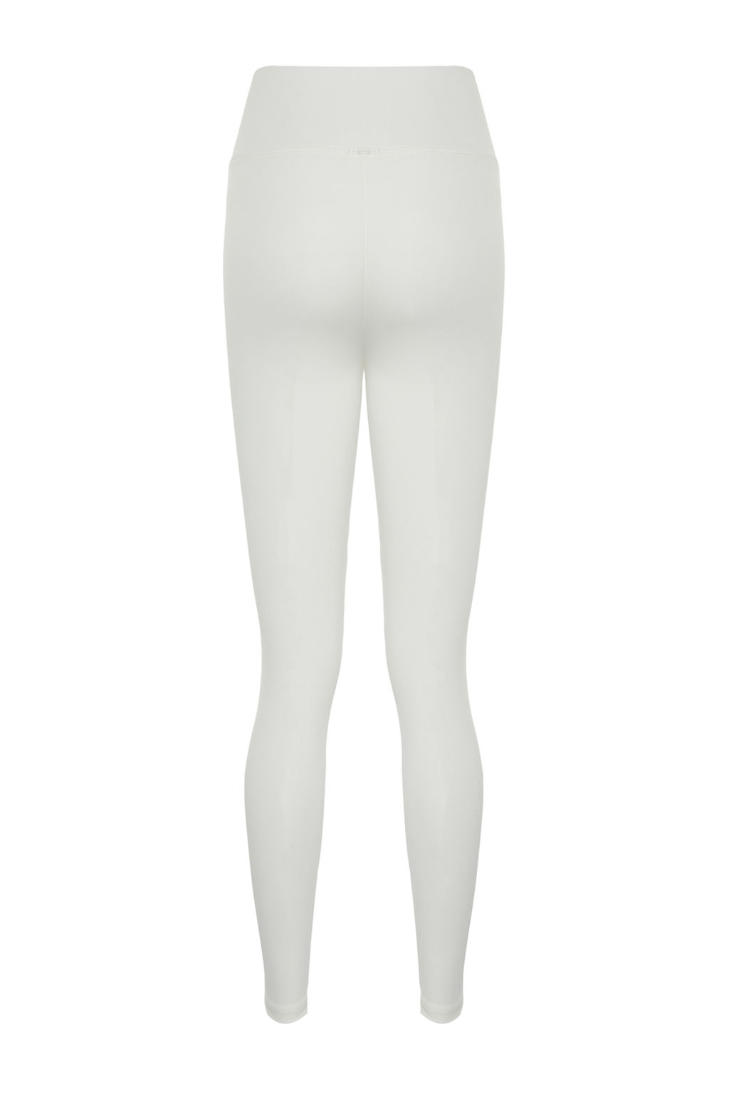 Kaymak Beyaz? Genis Bel Lastikli Ekstra Toparlay?c? Tam Boy Orme Spor Tayt TWOAW21TA0029