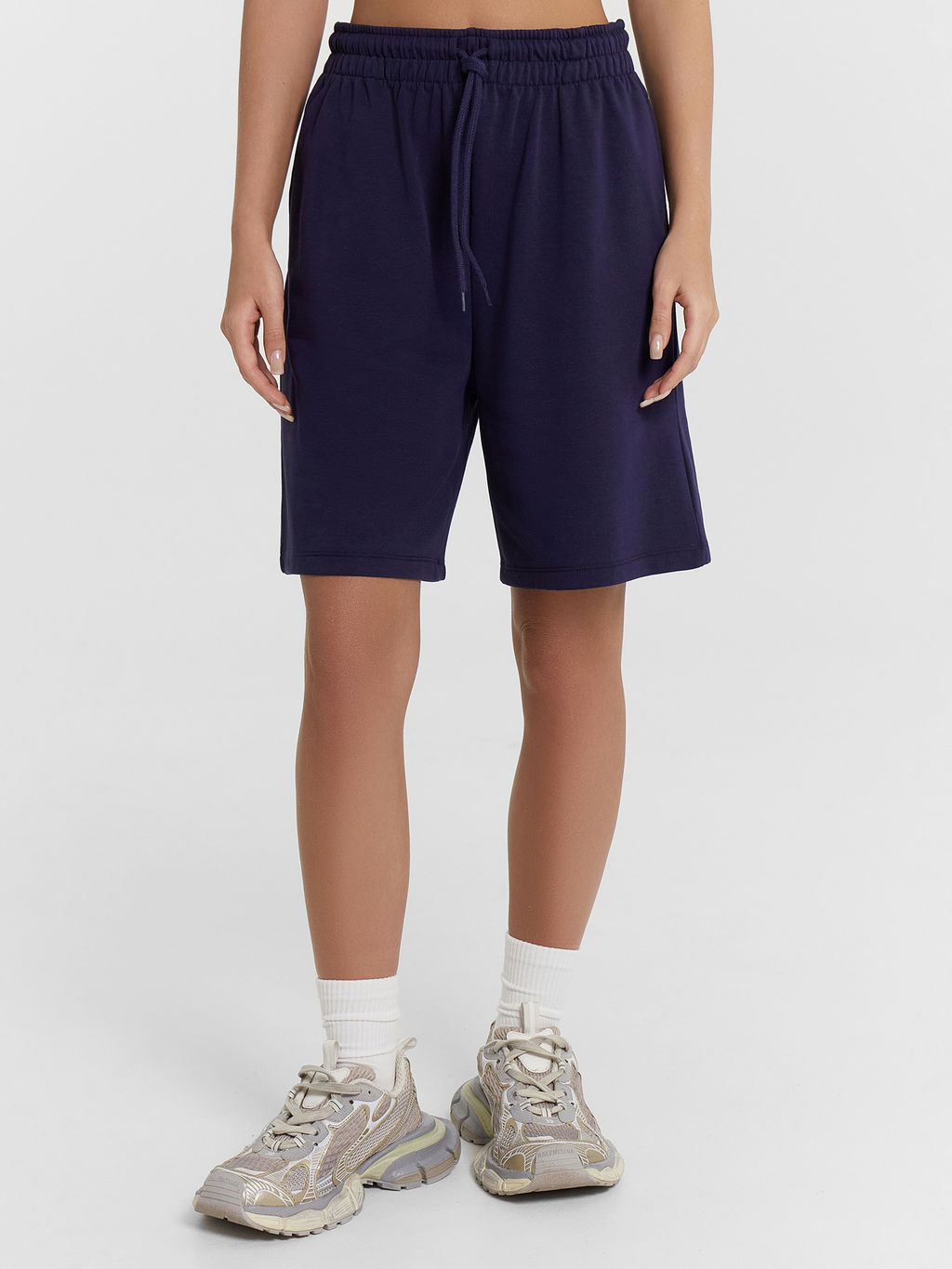 Комплект женский Mark Formelle футболка и шорты синий принт  фото 4