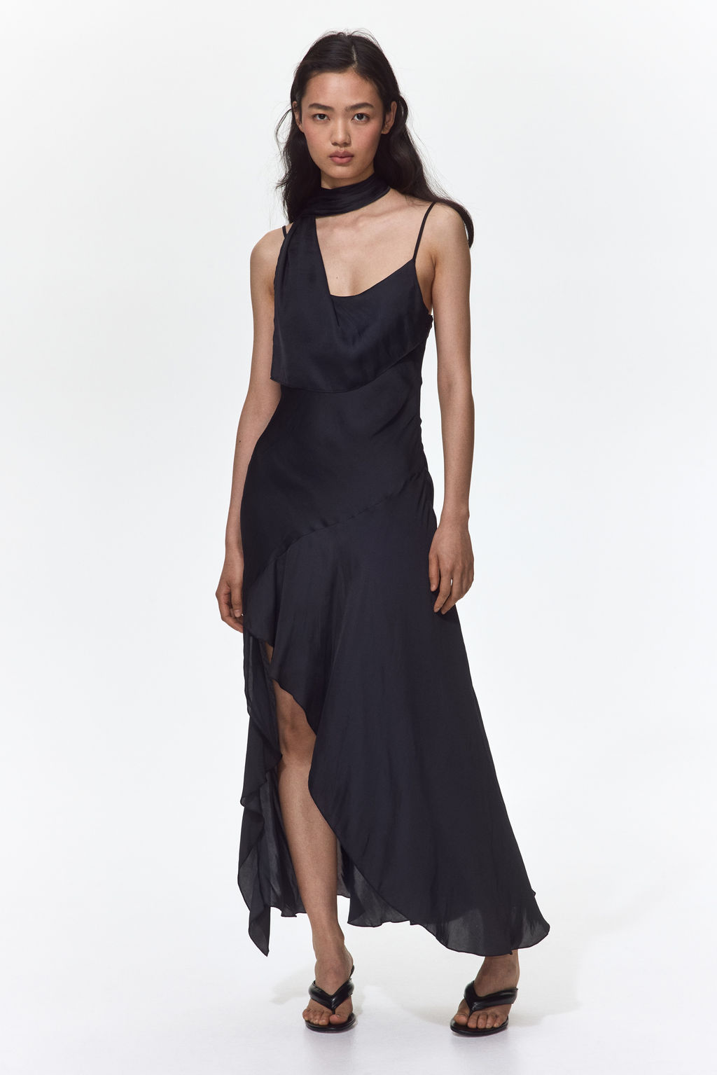 Vestido de sat?n con fular - H&m фото 6