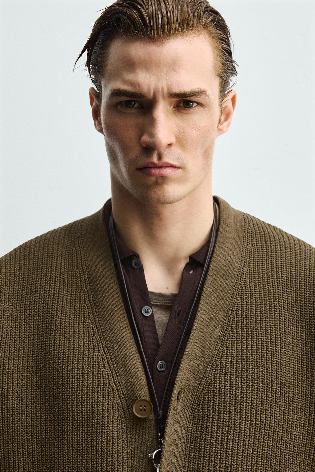 TEXTURED RELAXED FIT CARDIGAN - Zara фото 13