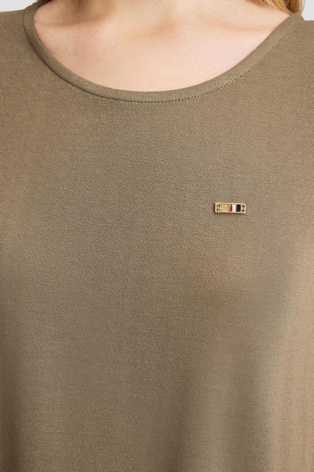 Kad_n Haki Bisiklet Yaka Basic Ti__rt - U.s. polo assn фото 6