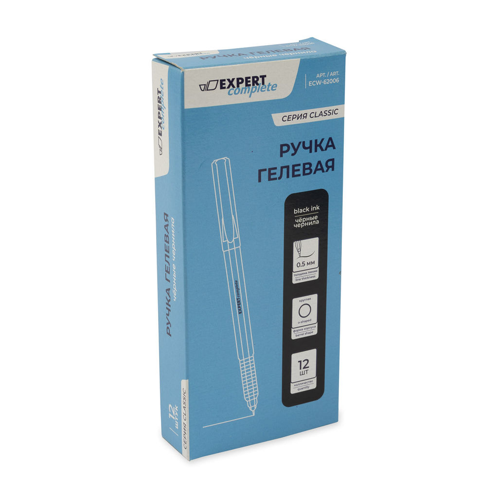 Expert Complete Classic Ручка гелевая ECW-62006 0.5 мм 12 шт. цвет чернил: синий