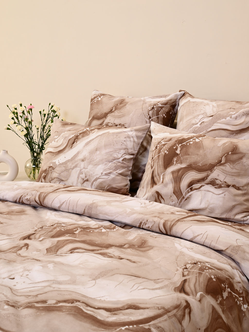 Пододеяльник бязь люкс на молнии - Мрамор 150х215